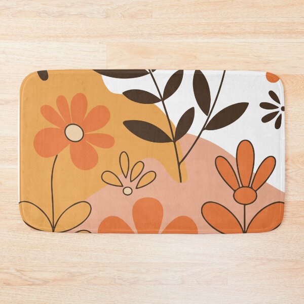 Item preview, Orange Crush Florals designed and sold by Space Hyenas.