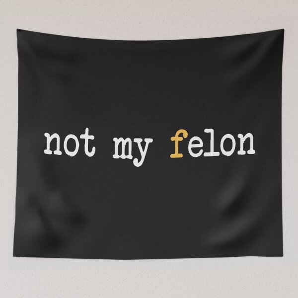 Item preview, Not My Felon Elon Funny T-Shirts Hoodies Hats Anti Donald Trump Anti Elon Musk MAGA Fascism Nazis Didn't Vote For Him Humorous Tees Gifts designed and sold by allfreelance.