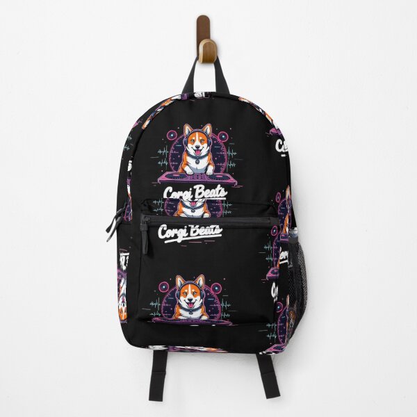 Item preview, DJ Corgi Beats – Neon Retro Music designed and sold by zoughlal.