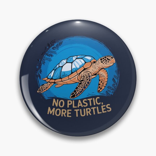 Item preview, No Plastic, More Turtles – Let’s protect our oceans! designed and sold by FrenchTouch77.