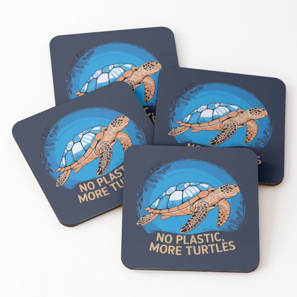 Item preview, No Plastic, More Turtles – Let’s protect our oceans! designed and sold by FrenchTouch77.