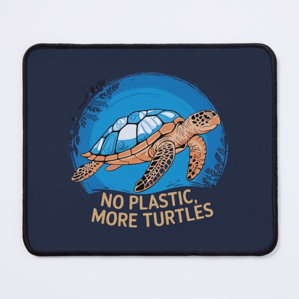 Item preview, No Plastic, More Turtles – Let’s protect our oceans! designed and sold by FrenchTouch77.
