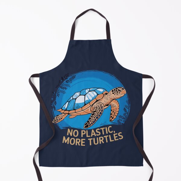 Item preview, No Plastic, More Turtles – Let’s protect our oceans! designed and sold by FrenchTouch77.