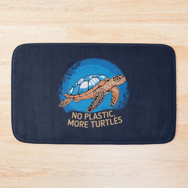 Item preview, No Plastic, More Turtles – Let’s protect our oceans! designed and sold by FrenchTouch77.