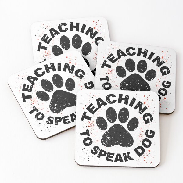 Item preview, Teaching To Speak Dog Funny Dog Trainer designed and sold by Quirky Shirts.