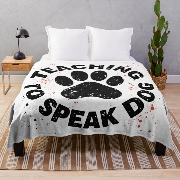 Item preview, Teaching To Speak Dog Funny Dog Trainer designed and sold by Quirky Shirts.