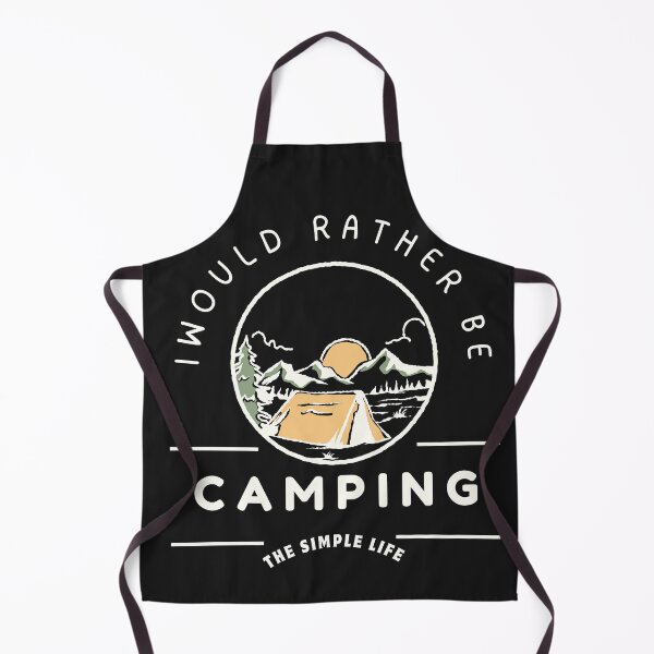 Item preview, I Would Rather Be Camping | Outdoor Adventure T-Shirt Design designed and sold by wiggylyn.