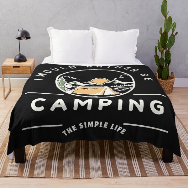 Item preview, I Would Rather Be Camping | Outdoor Adventure T-Shirt Design designed and sold by wiggylyn.