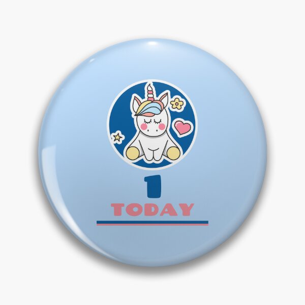 Item preview, 1st Birthday Unicorn – Cute & Magical Design designed and sold by Grin22.