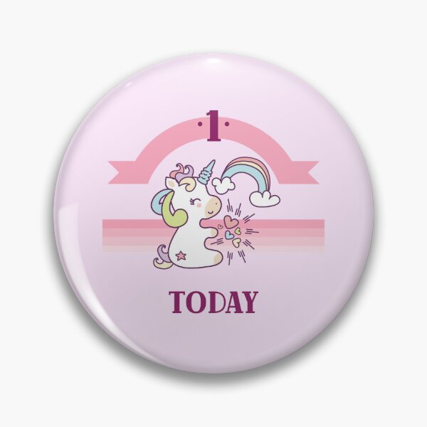 Item preview, 1st Birthday Unicorn – Whimsical & Sweet Design designed and sold by Grin22.