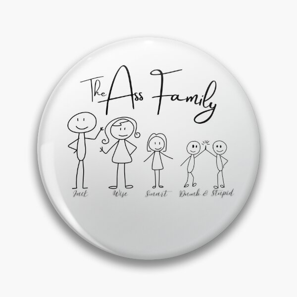 Item preview, Meet "the Asses" a family of Jack, Wise, Smart and the twins--Dumb & Stupid designed and sold by Rebel Fusion.