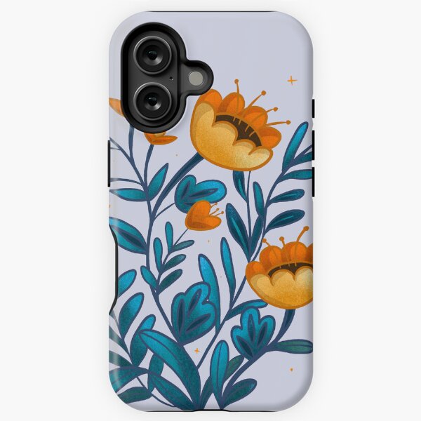 Artikel-Vorschau von Mystische Flora, goldene Blütenblätter und blaue Blätter, designt und verkauft von Koticmak Store.