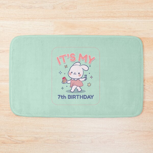 Item preview, Cute Bunny 7th Birthday Celebration! designed and sold by Grin22.