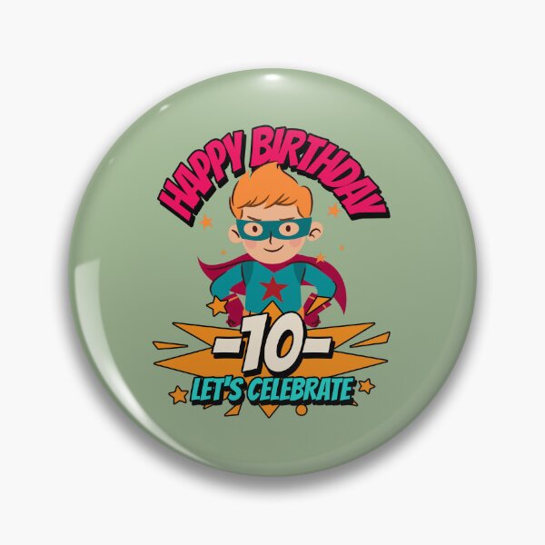 Artikelvorschau, Feier zum 10. Geburtstag eines Superhelden! entworfen und verkauft von Grin22.
