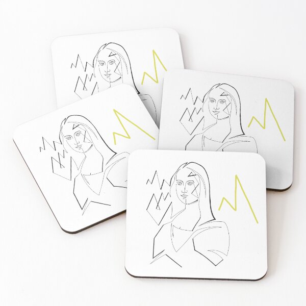 Item preview, Mona Lisa one line portrait designed and sold by hazyframe.