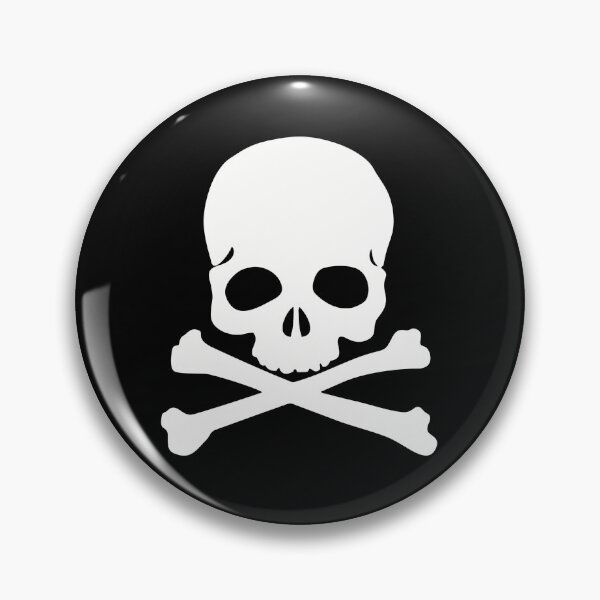 Item preview, White Skull And Crossbones designed and sold by Skull Fern.
