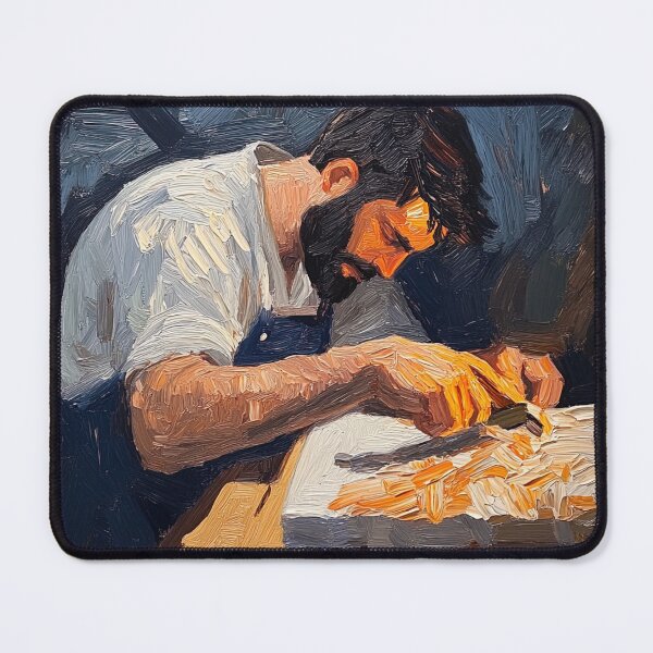 Item preview, Carpenter | Post-impressionist painting style designed and sold by ComicsFactory.