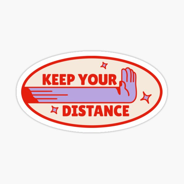 Item preview, keep your distance and keep the faith designed and sold by CraftSmartAIA.