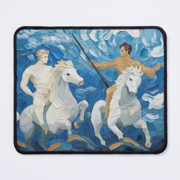 Item preview, Castor and Pollux | Post-impressionist painting style designed and sold by ComicsFactory.