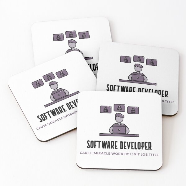 Item preview, Software Developer: Cause ‘Miracle Worker’ Isn’t a Job Title designed and sold by domi---.