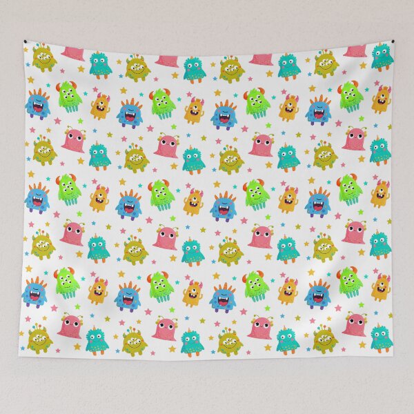 Item preview, Funny Cartoon Monsters Seamless Pattern – Vector File designed and sold by viktoriaart0303.