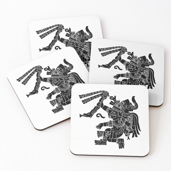 Item preview, Aztec mural art | Tlaloc, god of rain and fertility | Pre-Hispanic design designed and sold by escarabajdesign.