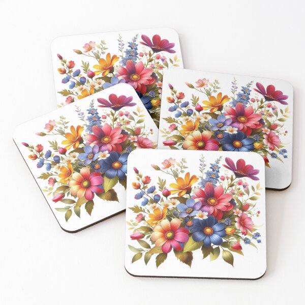 Item preview, Glorious vibrant spring flowers with pretty daisies designed and sold by nicnacc.