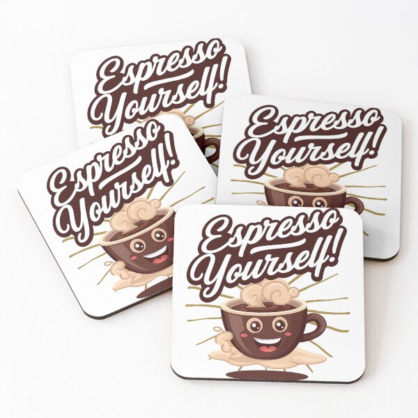 Item preview, Espresso yourself - I'm lovin' coffee - Coffee moments - Coffee for all - A coffee is forever - Worship coffee - The more coffee the better - Coffee is forever designed and sold by JansenGS.