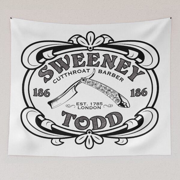 Item preview, Sweeney Todd Fleet Street Cutthroat Barber designed and sold by Candywrap Studio.