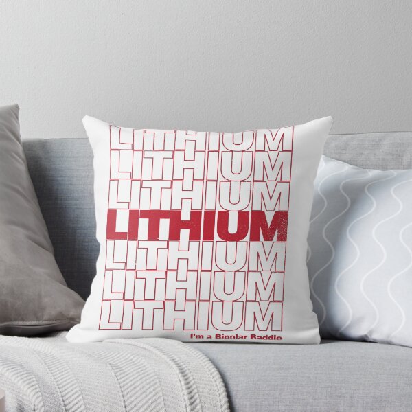 I'm a Bipolar Baddie Throw Pillow
