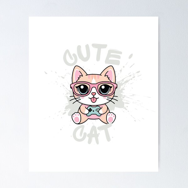 Artikel-Vorschau von Cute Cat Gaming, designt und verkauft von shortysshop.