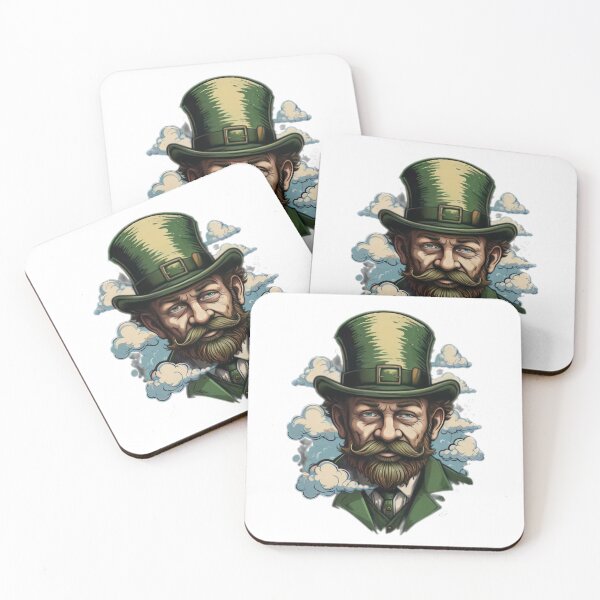 Item preview, st. patrick's day  leprechaun with clouds sticker ,leprechaun,Lucky Leprechaun,Patricks Day designed and sold by Expressions-Sel.