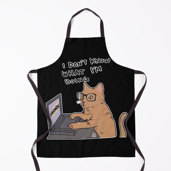 Item preview, Orange Cat working | I don't know what I'm doing | Funny Orange Cat memes designed and sold by Golden Turtle Studio.