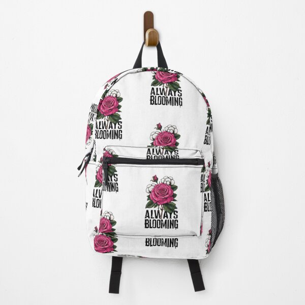 Item preview, Vibrant Floral Illustration With Retro Typography On Black Background designed and sold by Colorful-Garden.