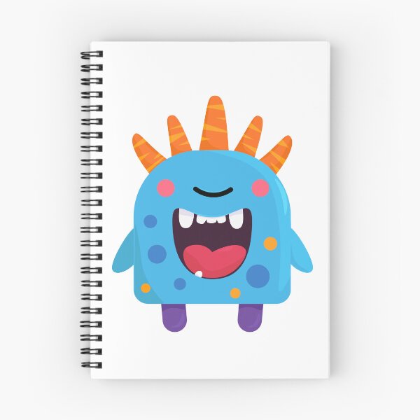 Item preview, Cartoon Illustration of a Funny Blue Monster with a Wide Smile – Vector File designed and sold by viktoriaart0303.
