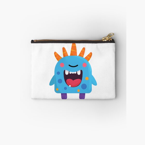 Item preview, Cartoon Illustration of a Funny Blue Monster with a Wide Smile – Vector File designed and sold by viktoriaart0303.