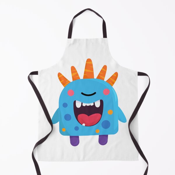 Item preview, Cartoon Illustration of a Funny Blue Monster with a Wide Smile – Vector File designed and sold by viktoriaart0303.