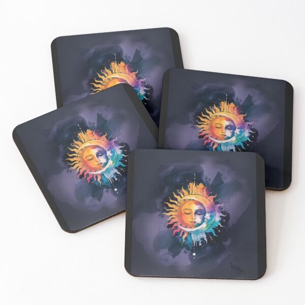 Item preview, Sun and moon sleeping. A tender embrace in the night. designed and sold by FusiTink.
