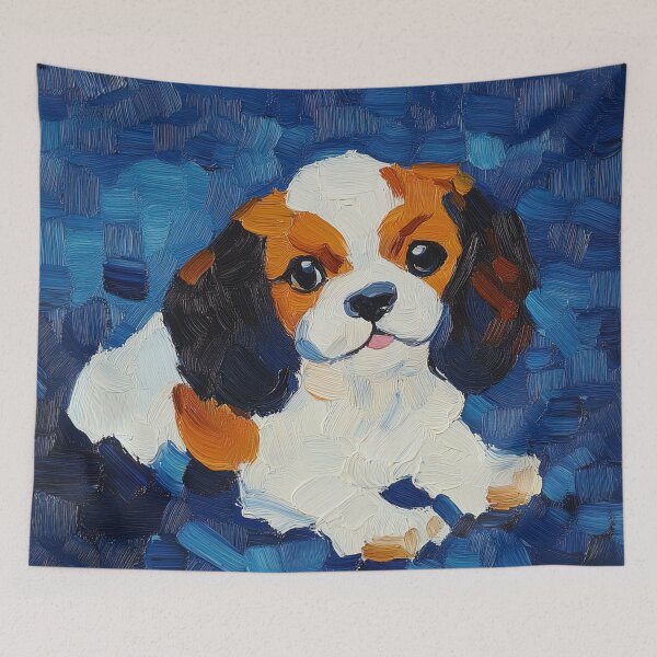 Item preview, Cavalier King Charles Spaniel | Post-impressionist painting style designed and sold by ComicsFactory.