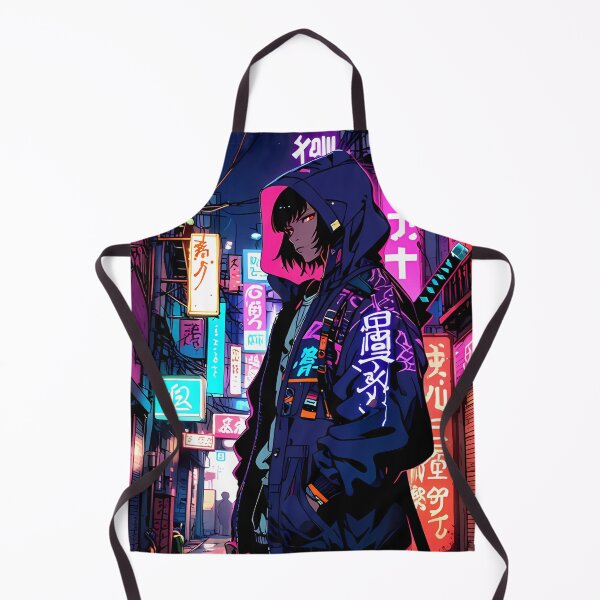 Artikelvorschau, Cyberpunk Samurai – Neon Street Warrior Girl entworfen und verkauft von ArtisanBloom.