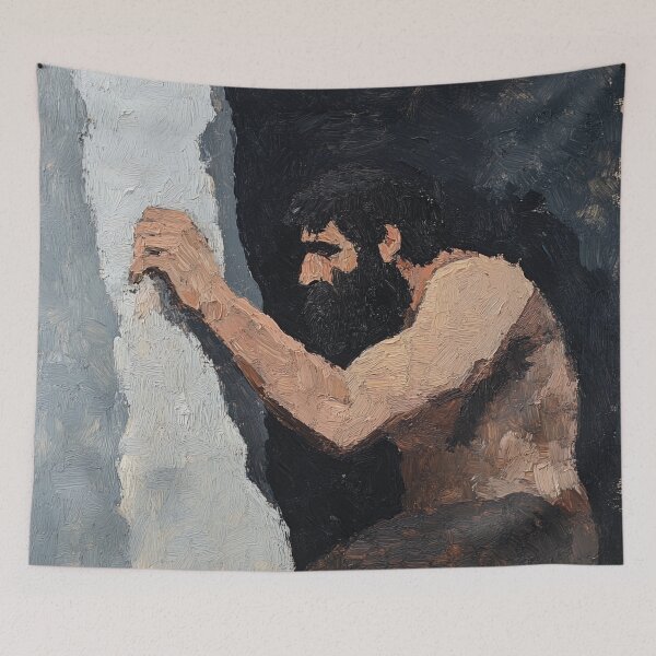 Item preview, Caveman | Post-impressionist painting style designed and sold by ComicsFactory.