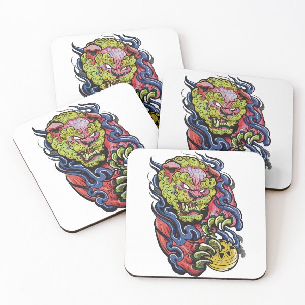 Item preview, lion of fu designed and sold by ericorvustattoo.