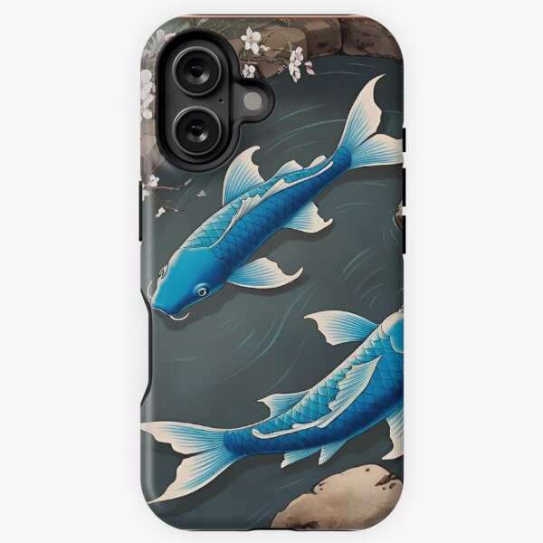 Vista previa del artículo con la obra «Arte de peces koi, lindos regalos de dibujos animados de peces para amantes de los peces», diseñado y vendido por Cuteanimalgifts.