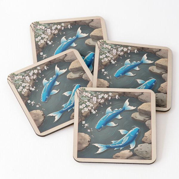 Item preview, Koi Fish Art, Cute Fish Cartoon Gifts For Fish Lovers  designed and sold by Cuteanimalgifts.