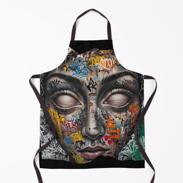 Item preview, Face in urban graffiti style designed and sold by AEROSPACE-IND.