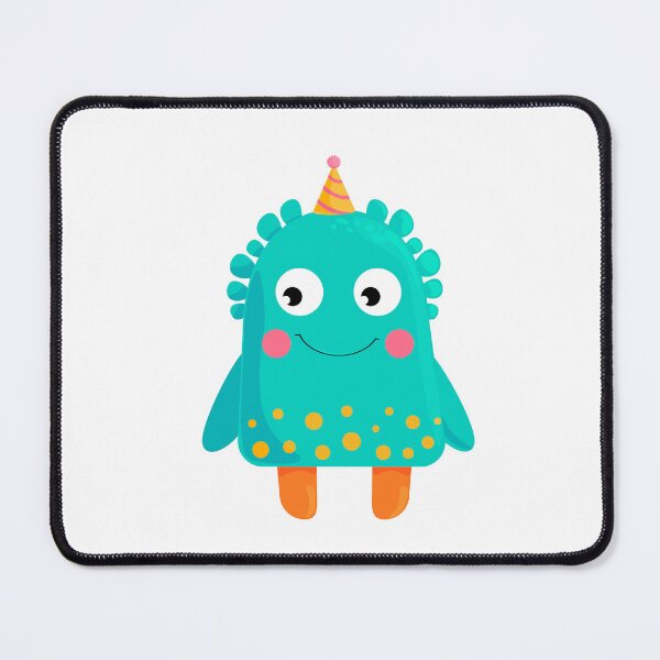 Item preview, Cute Blue Monster with a Party Hat – Vector Illustration designed and sold by viktoriaart0303.