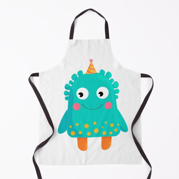 Item preview, Cute Blue Monster with a Party Hat – Vector Illustration designed and sold by viktoriaart0303.