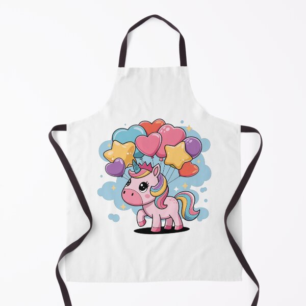 Item preview, Unicorn with balloons  designed and sold by DropRomance.