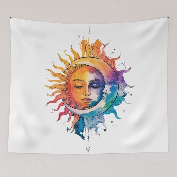 Item preview, Sun and moon sleeping. A tender embrace in the day. designed and sold by FusiTink.