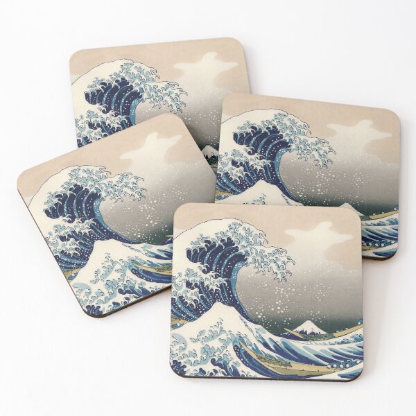 Item preview, The Great Wave off Kanagawa - Katsushika Hokusai (Thirty-six Views of Mount Fuji) designed and sold by store-wasabi.